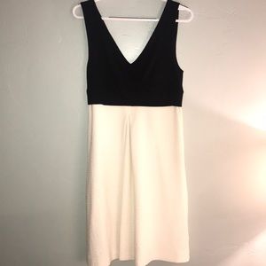 Anthropologie black and white dress